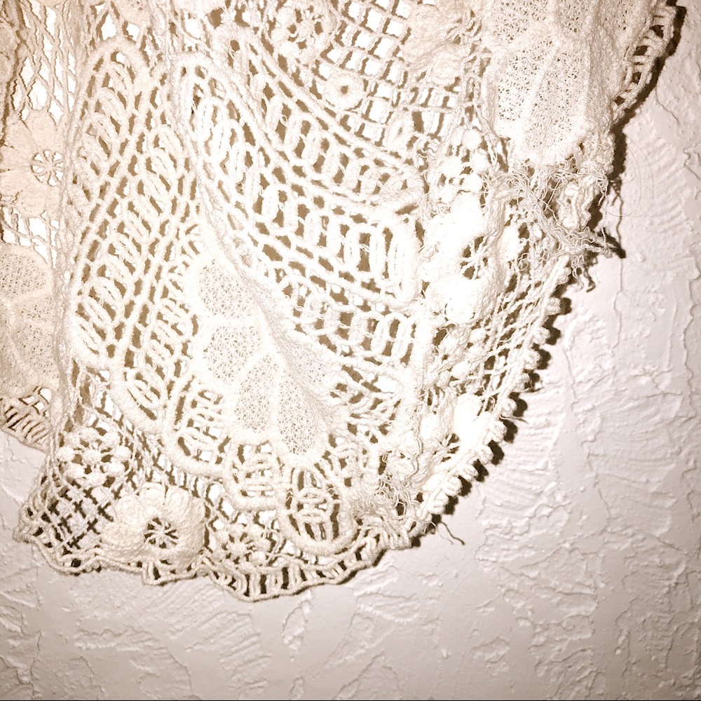 American Rag Cie long vest coverup off white - Picture 5 of 5